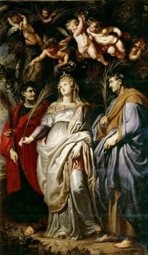 Pedro Pablo Rubens Painting - Santa Domitila con San Nereo y San Aquiles Peter Paul Rubens